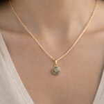 Mini Pingente Moldura Redondo (corrente não inclusa)